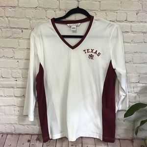 Texas A & M 3/4 Sleeve Tee Size XL